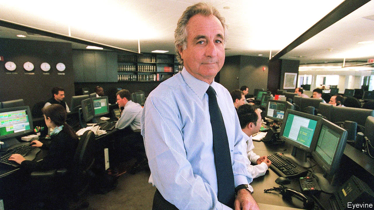 Bernie Madoff standing on his trading floor
